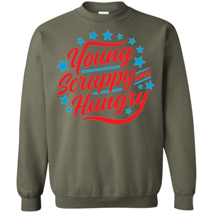 Hamilton T-shirt Young Scrappy And Hungry Military Green