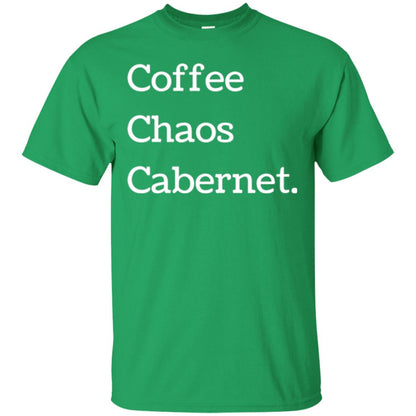Coffee Chaos Cabernet T-shirt Irish Green