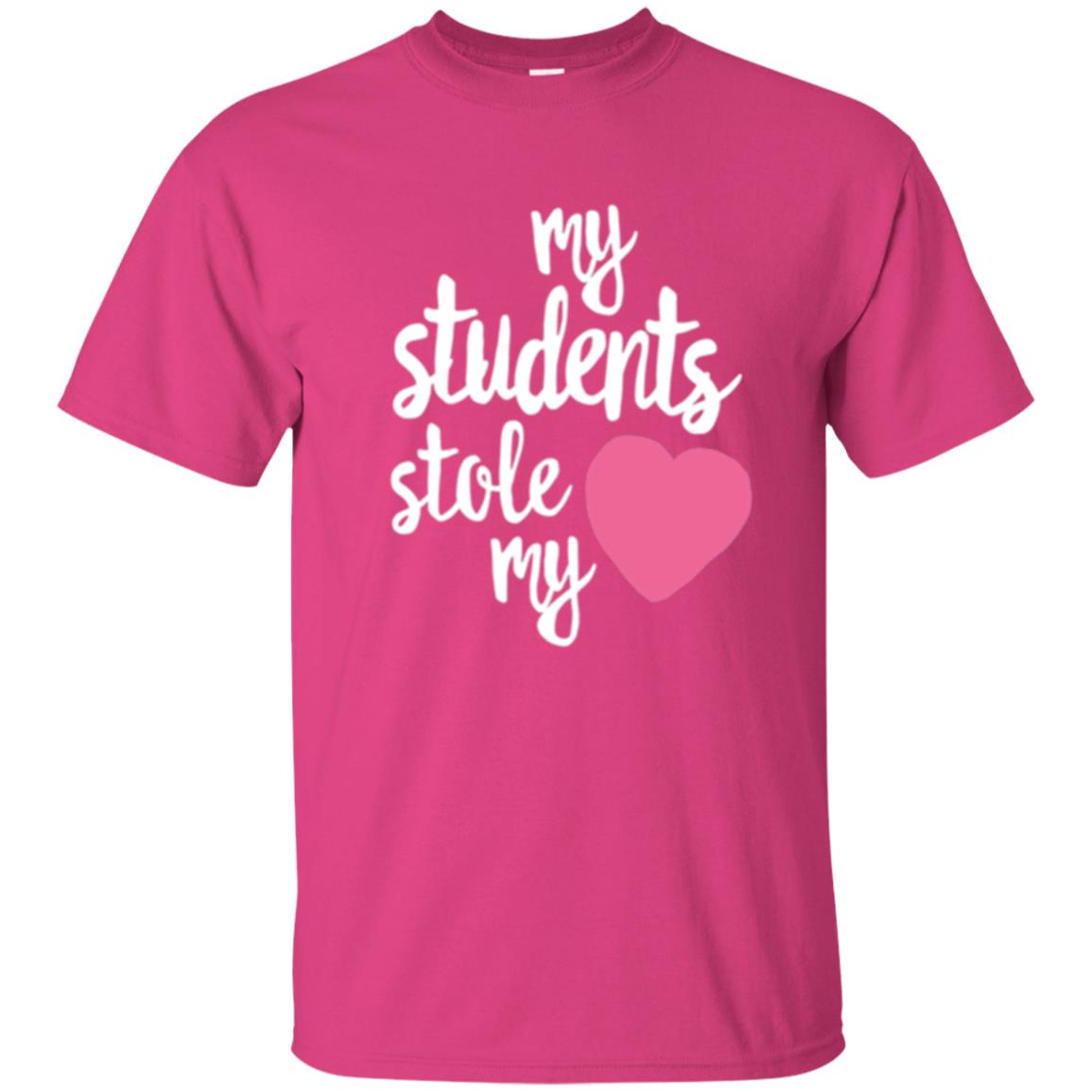 Valentine_s Day T-shirt My Students Stole My Heart Heliconia