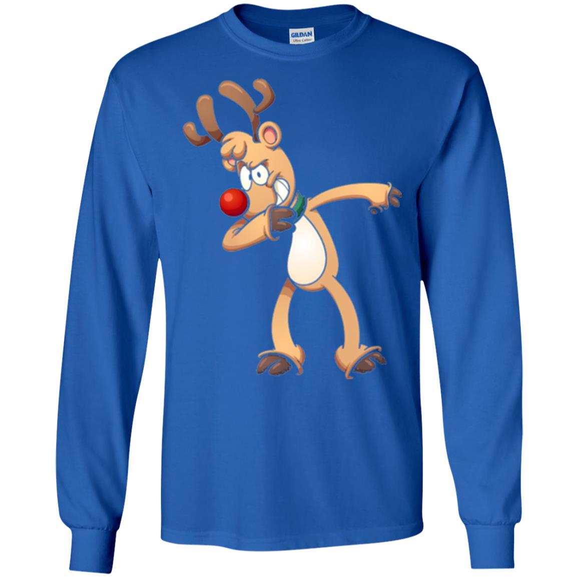 Christmas T-shirt Dabbing Reindeer Royal
