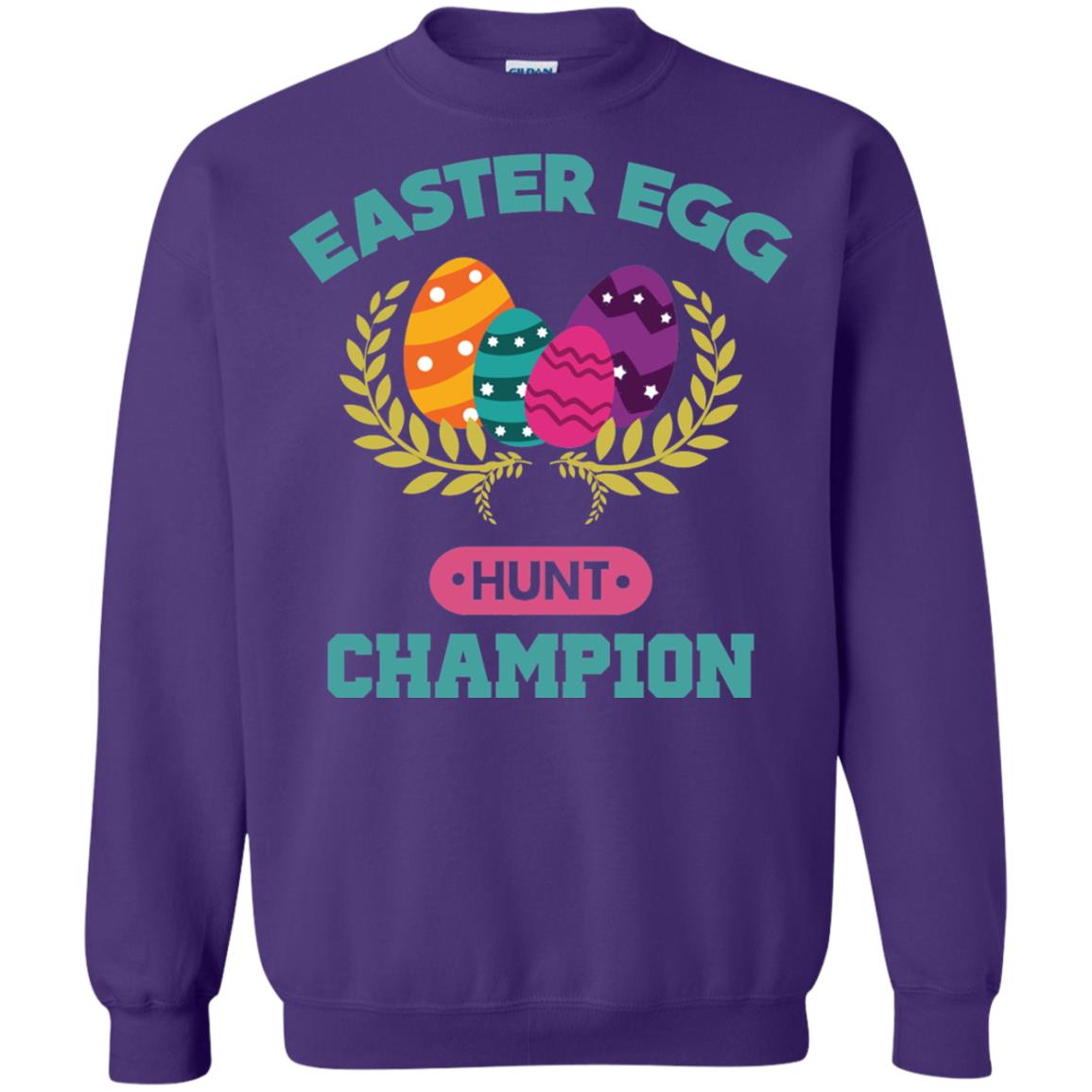 Easter Egg Hunt Champion Easter Day T-shirt Purple