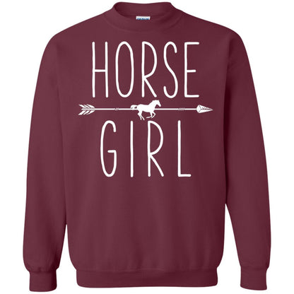 Horse Girl T-shirt I Love My Horses Racing Riding Maroon