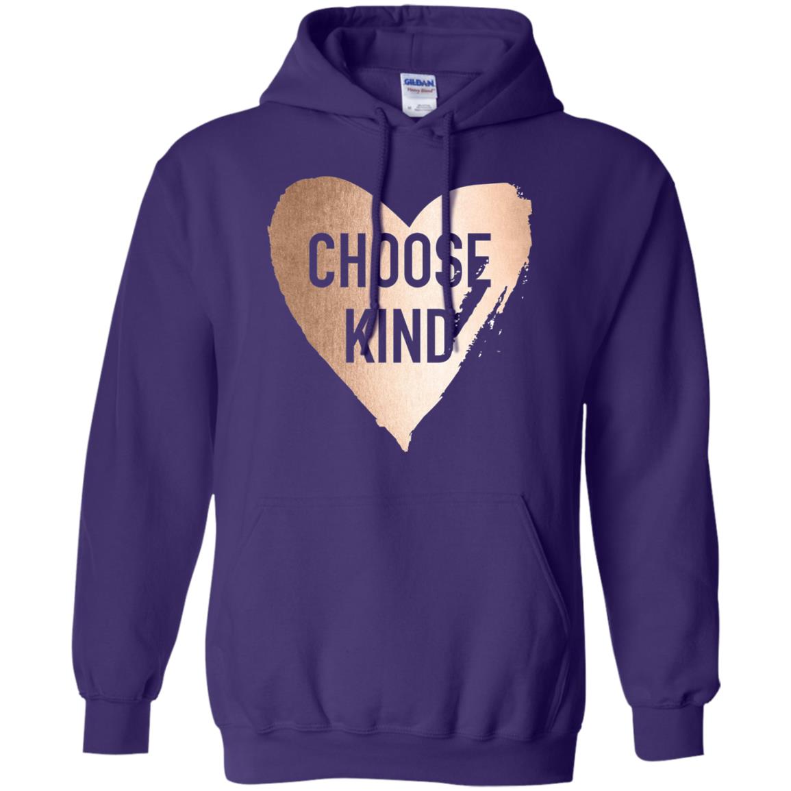 Choose Kind Anti Bullying Rose Gold T-shirt Purple