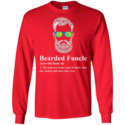 Uncle T-shirt Beared Funcle Red