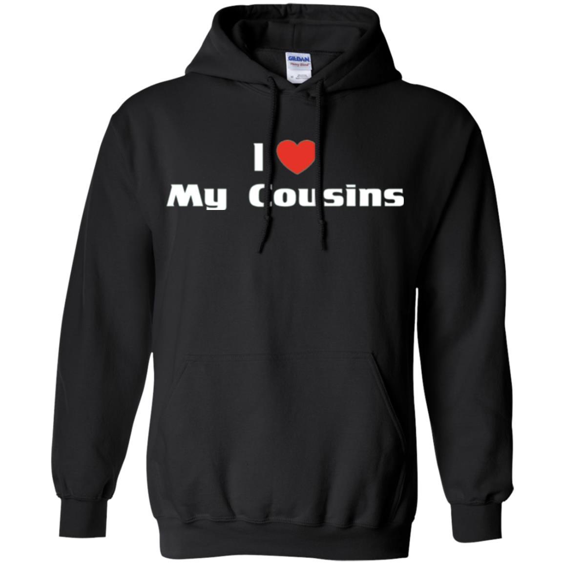 Family T-shirt I Love My Cousins Black