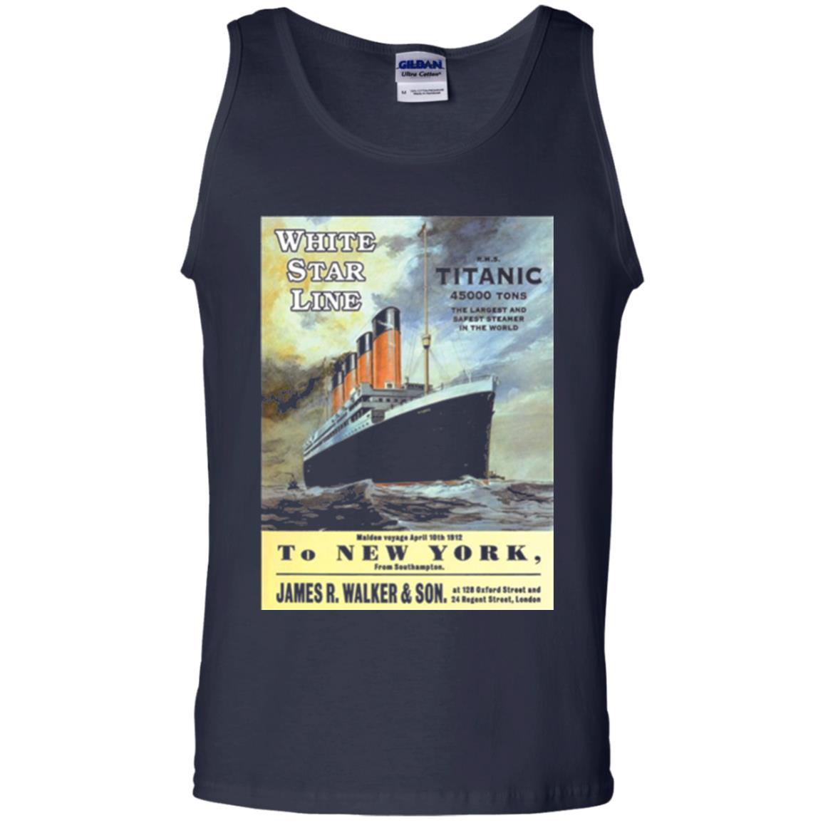 Film T-shirt Sailing Ship Cruise Vintage Poster Navy