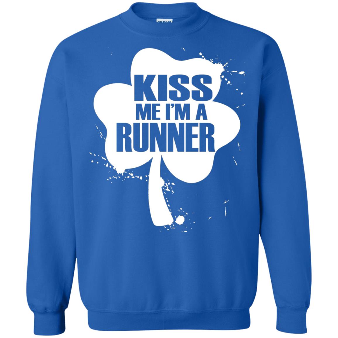 Kiss Me I_m Runner St. Patrick_s Day T-shirt Royal