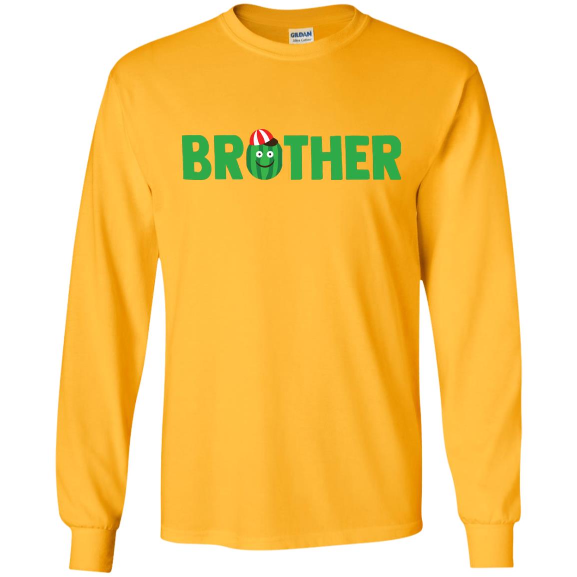Brother Watermelon Funny Summer Melon Fruit Shirt For Brother Gold