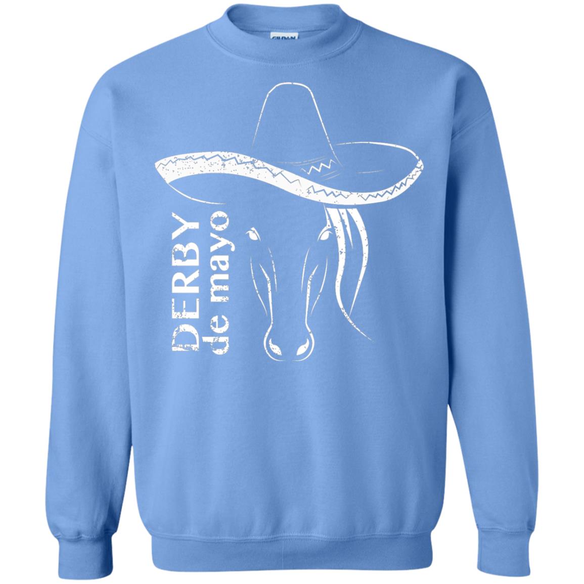 Derby De Mayo Sombrero Horse Race Shirt Carolina Blue