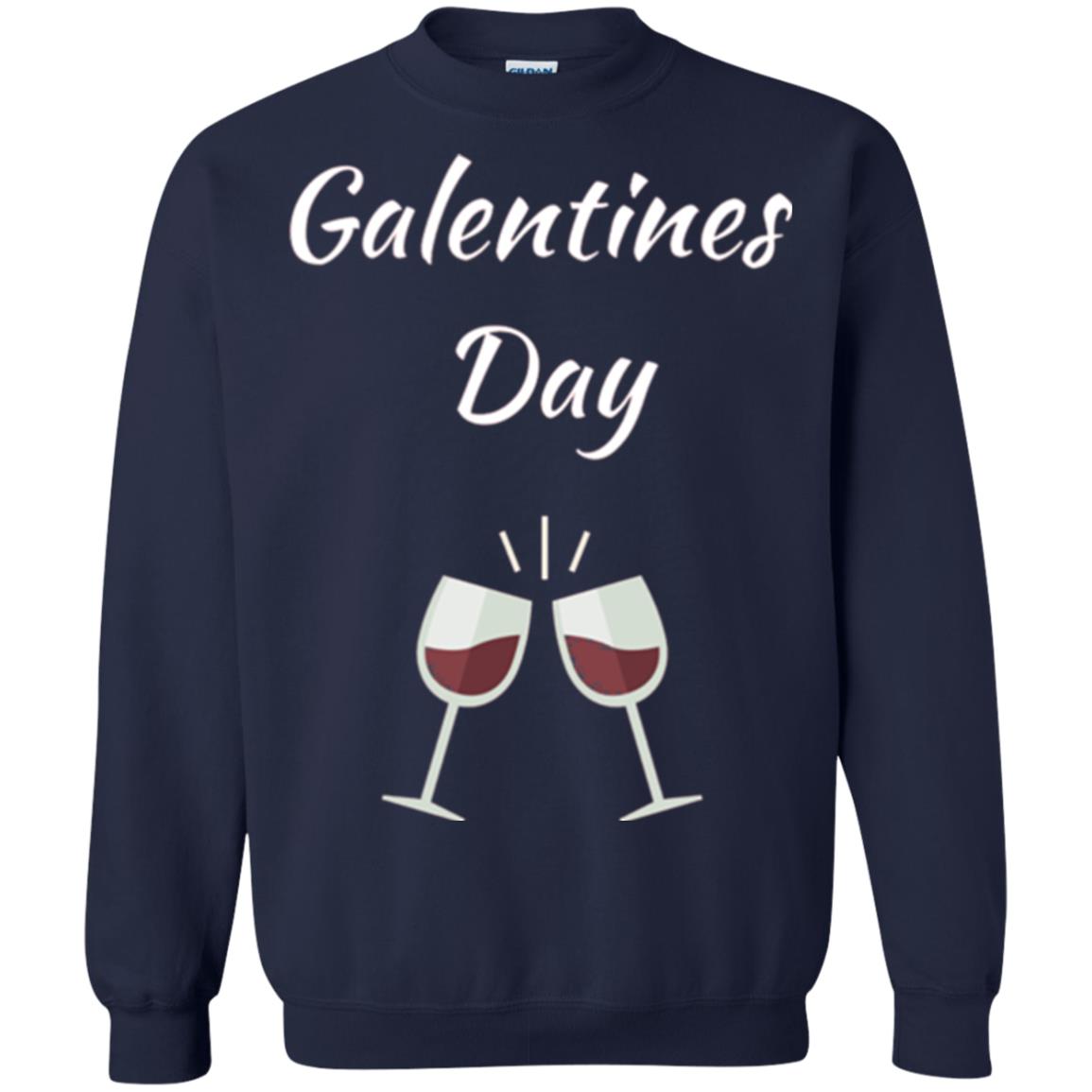 Valentines Alternative Galentines Day T-shirt Navy