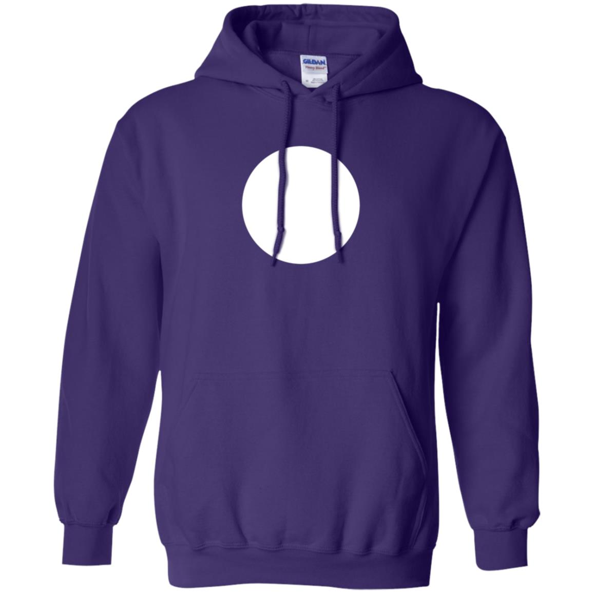 Big White Dot T-shirt Purple