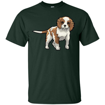 Cute Blenheim Cavalier King Charles Spaniel T-shirt Forest