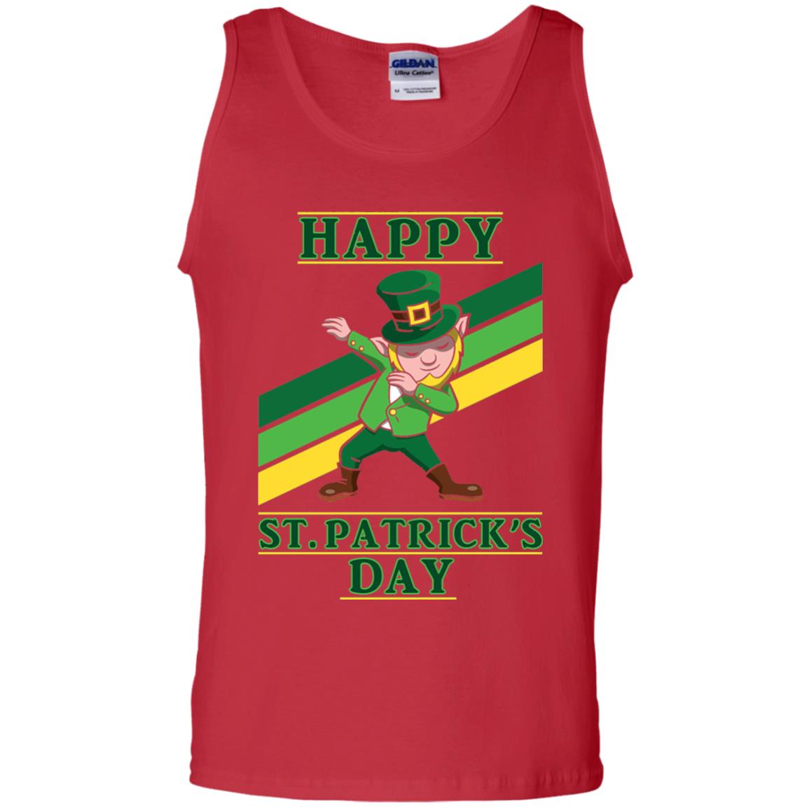 Dabbing Leprechaun Saint Patrick_s Day T-shirt Red