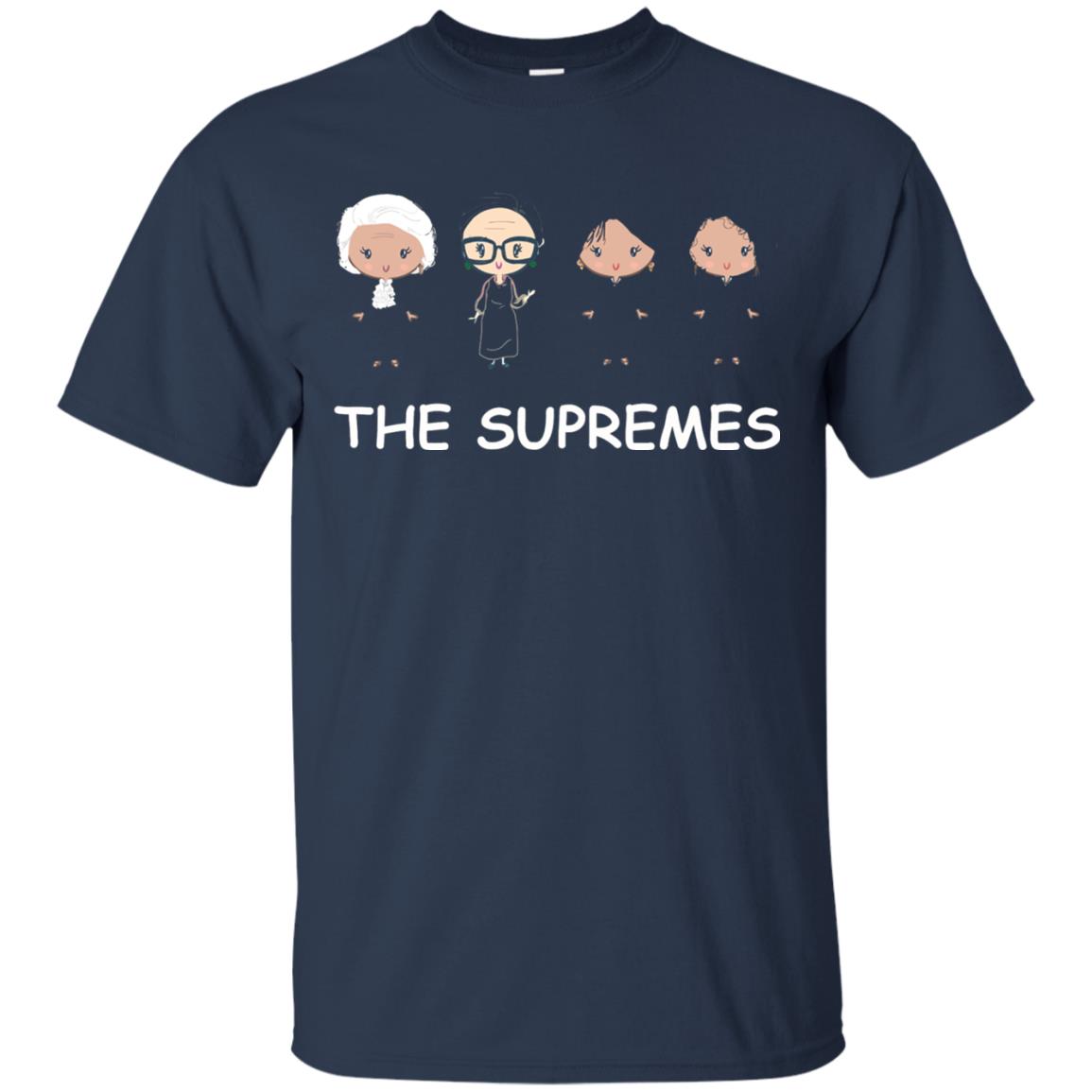 The Supremes Ruth Bader Ginsburg Music Fan T-shirt Navy