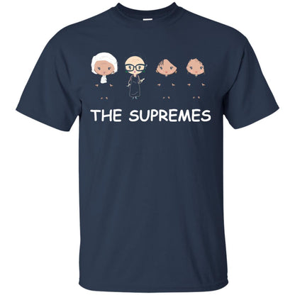 The Supremes Ruth Bader Ginsburg Music Fan T-shirt Navy