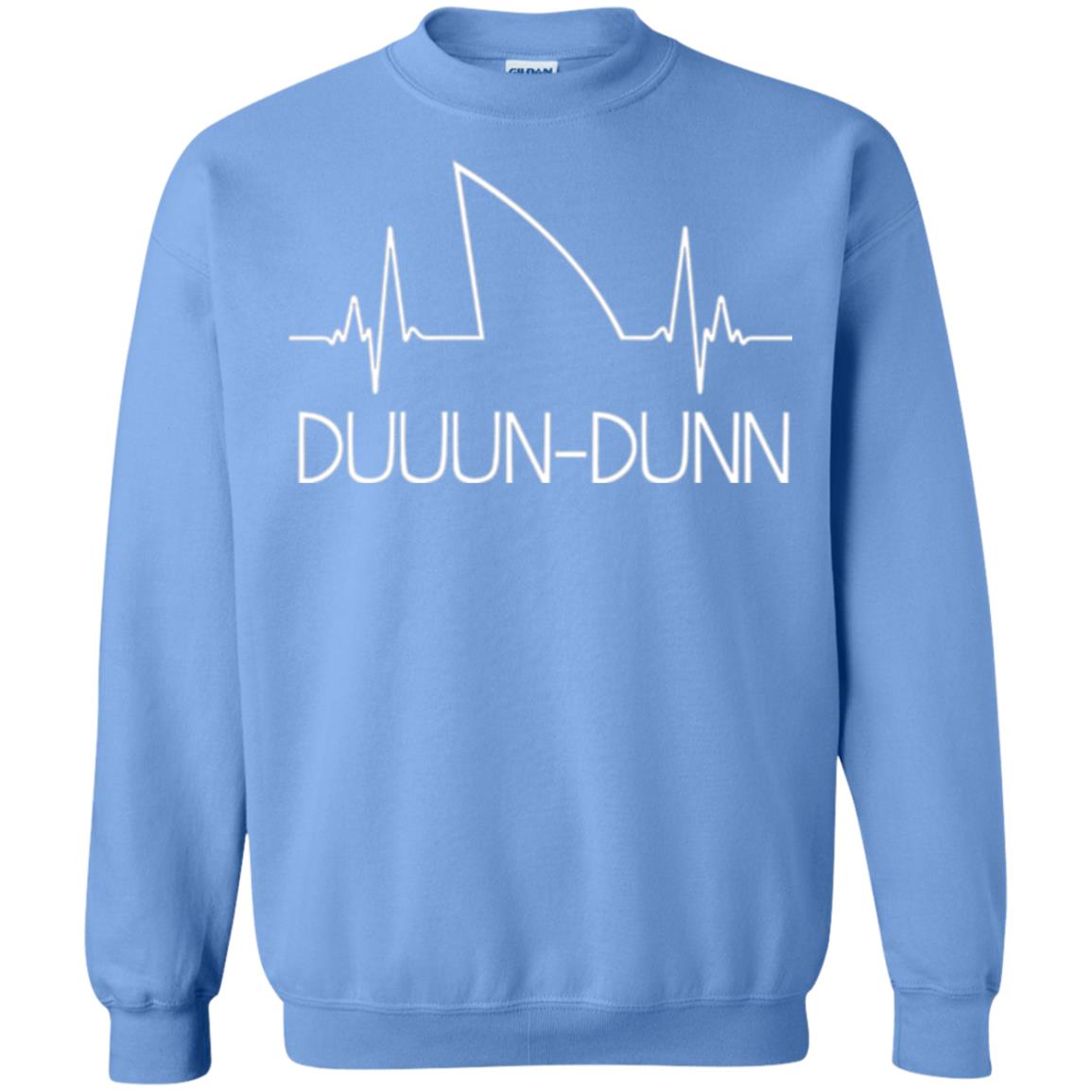 Funny Shark Shirt Feat. Shark Heartbeat Shark Lovers T-shirt Carolina Blue