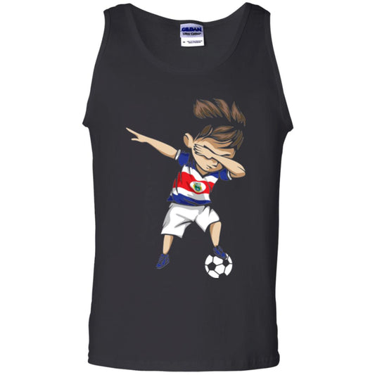 Dabbing Soccer Boy Costa Rica Jersey Football Shirt Black