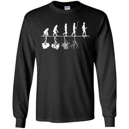 Evolution Tree Of Human Life Thinking Save Environment Shirt Black