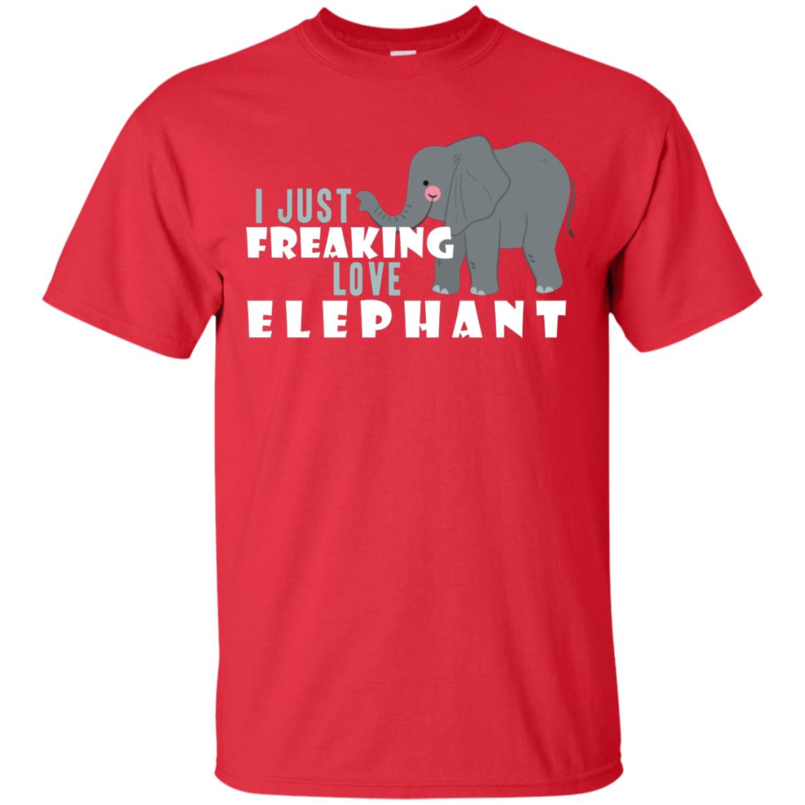 I Just Freaking Love Elephant Shirt Red