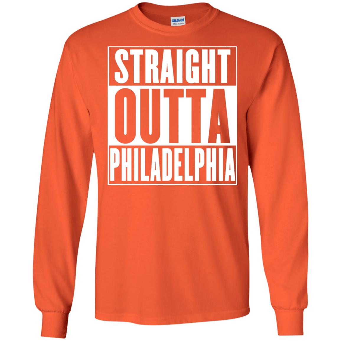 Straight Outta Philadelphia T-shirt Orange