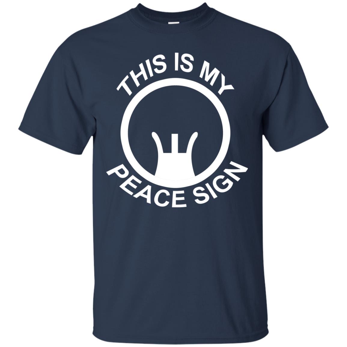 This Is My Peace Sign Shirt Navy
