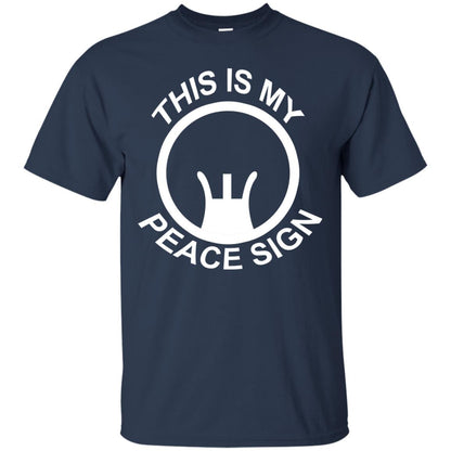 This Is My Peace Sign Shirt Navy