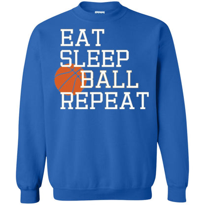 Basketball T-shirt Eat Sleep Basketball Repeat Royal