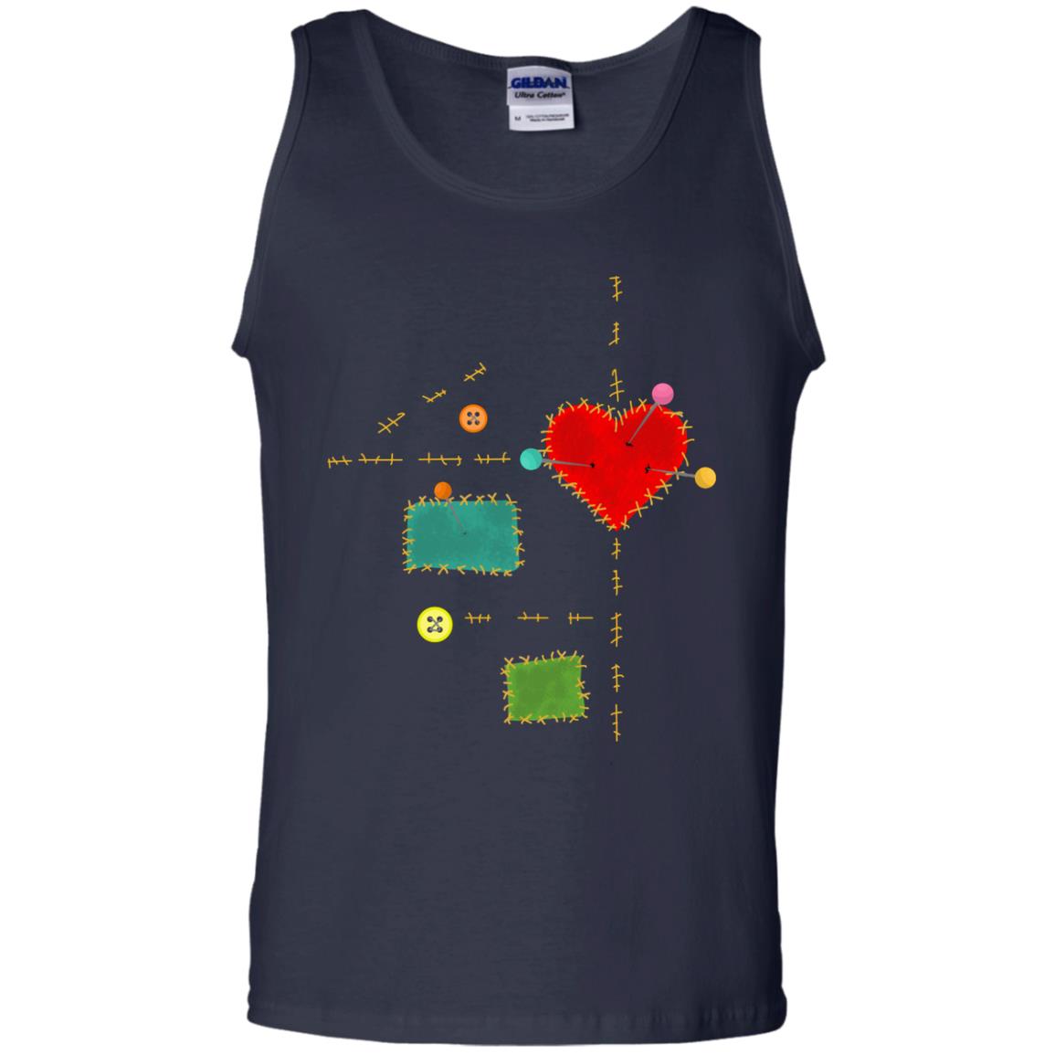 Voodoo Doll Halloween Costume Creepy Witchcraft Gift Shirt Navy