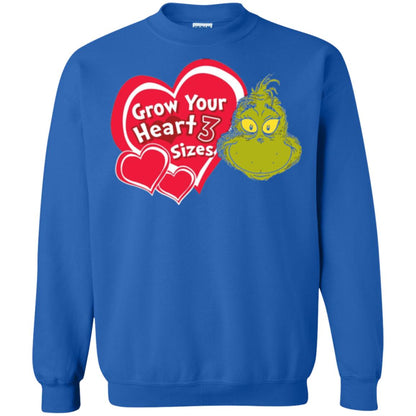 Dr. Seuss Grinch T-shirt Grow Your Heart 3 Sizes Royal
