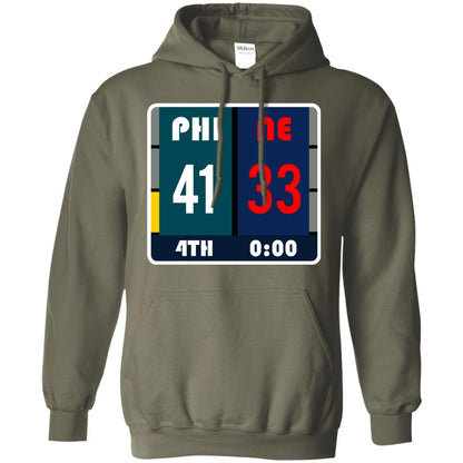 Football Philadelphia T-shirt Eagles Vs New England Military Green