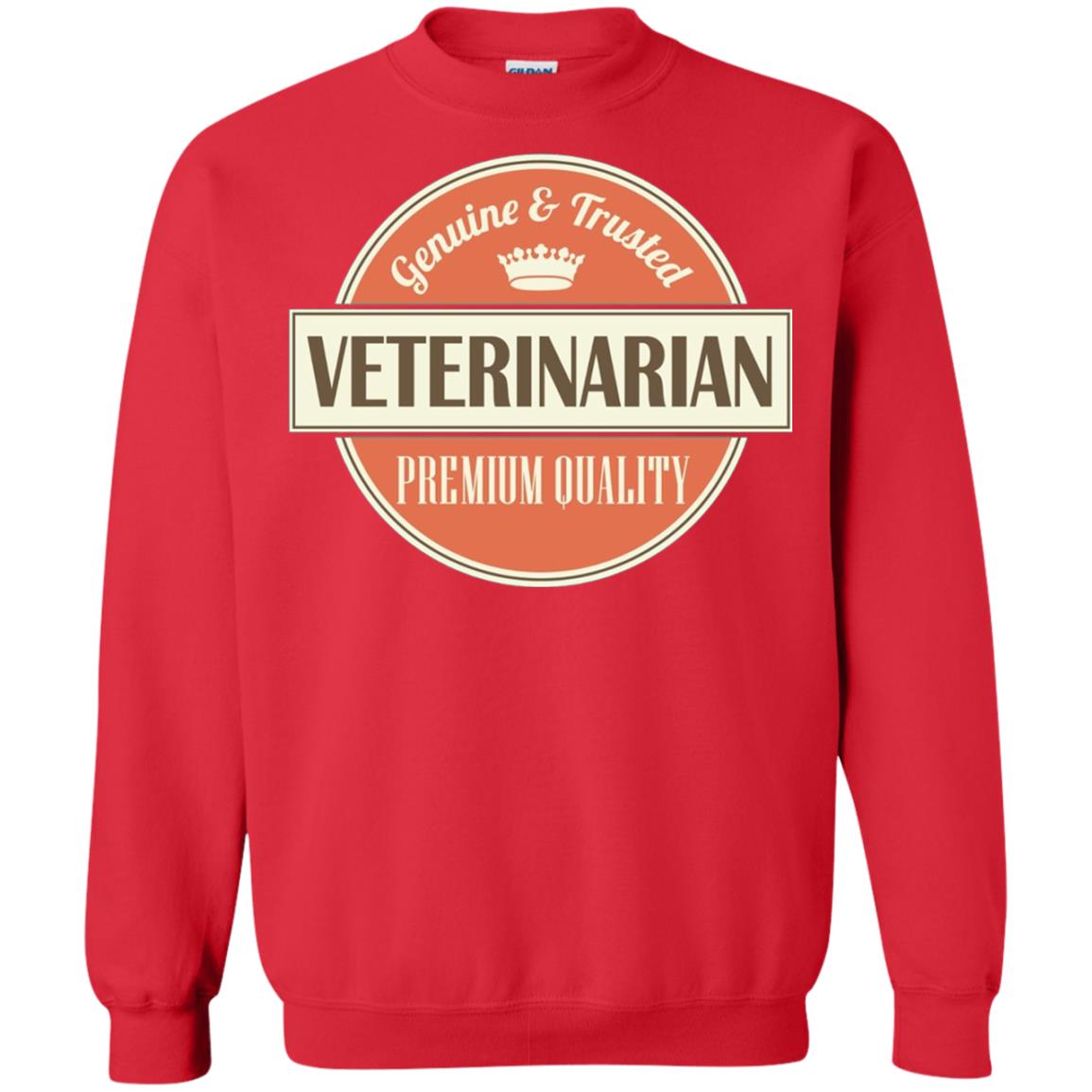 Veterinarian T-shirt Genuine And Trusted Permium Quality Red