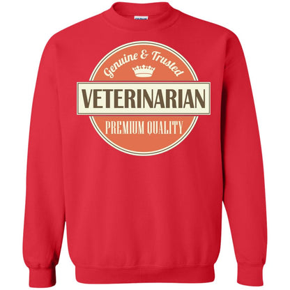 Veterinarian T-shirt Genuine And Trusted Permium Quality Red