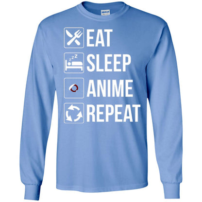 Anime Lovers T-shirt Eat Sleep Anime Repeat