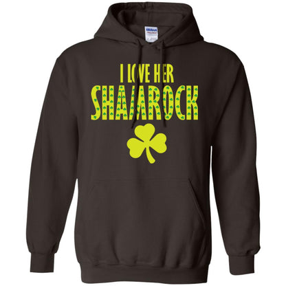 St. Patrick's Day T-shirt I Love Her Shamrock Dark Chocolate