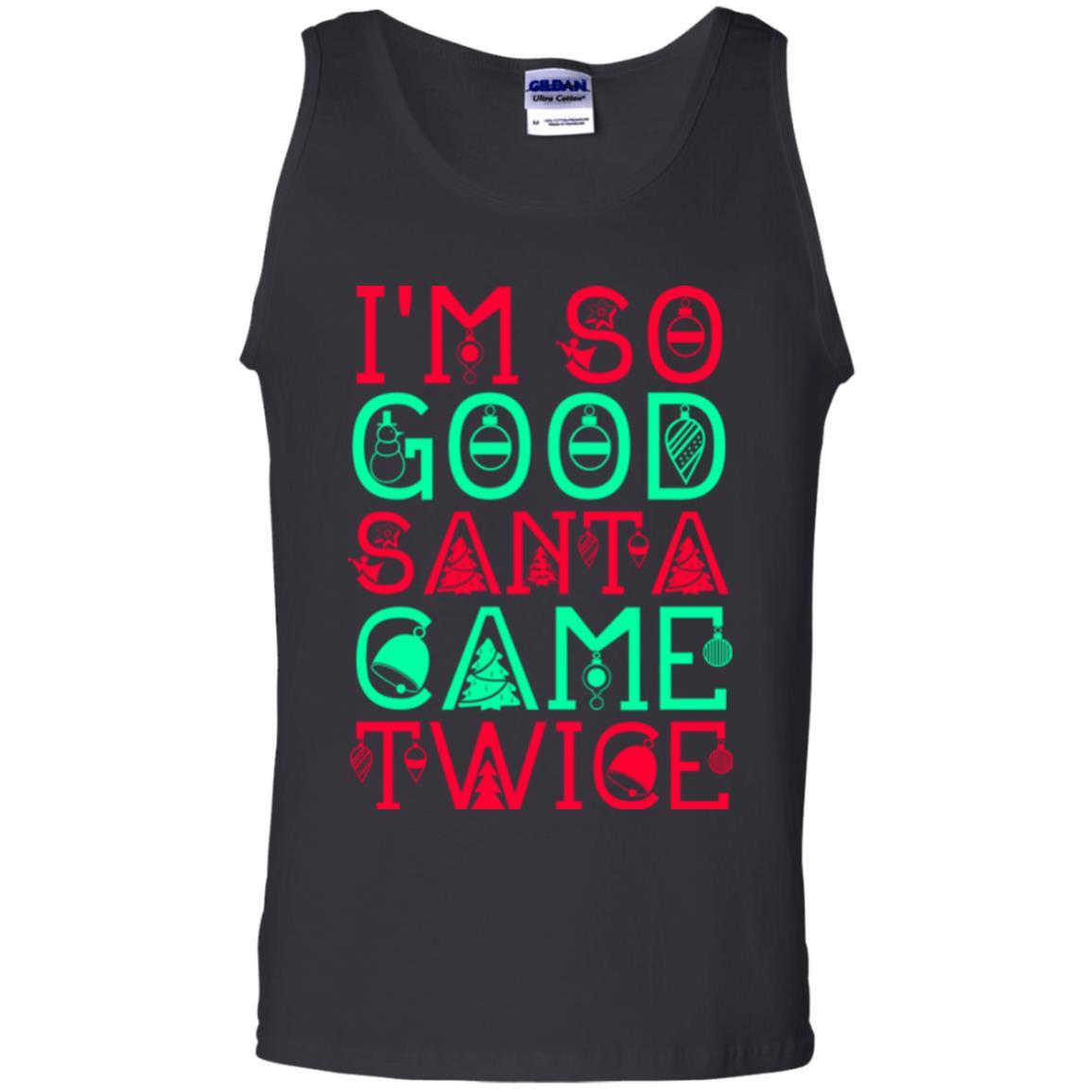 Christmas T-shirt I'm So Good Santa Cam Twice Black