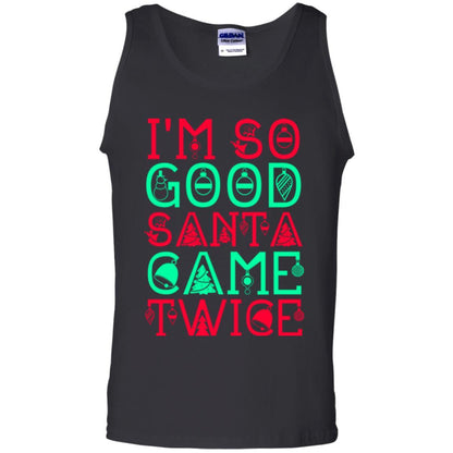 Christmas T-shirt I'm So Good Santa Cam Twice Black