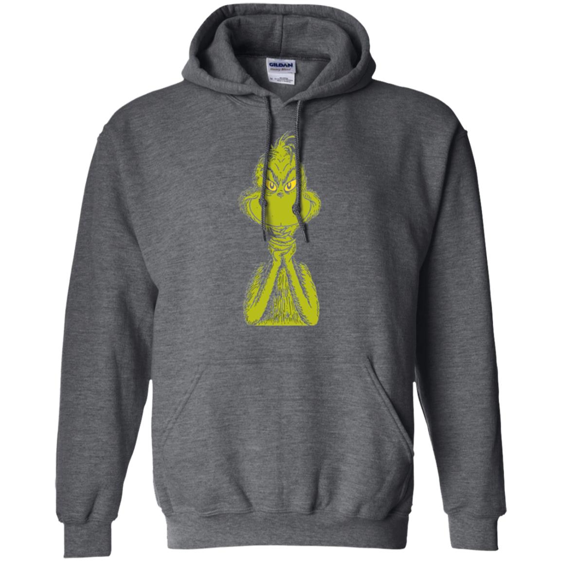 Dr. Seuss Classic Sly Grinch T-shirt Dark Heather