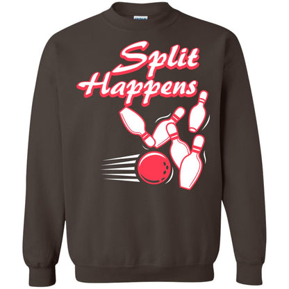 Bowling Lover T-shirt Split Happens Dark Chocolate