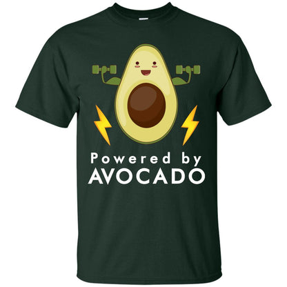 Powered By Avocado Fitness Shirt Forest