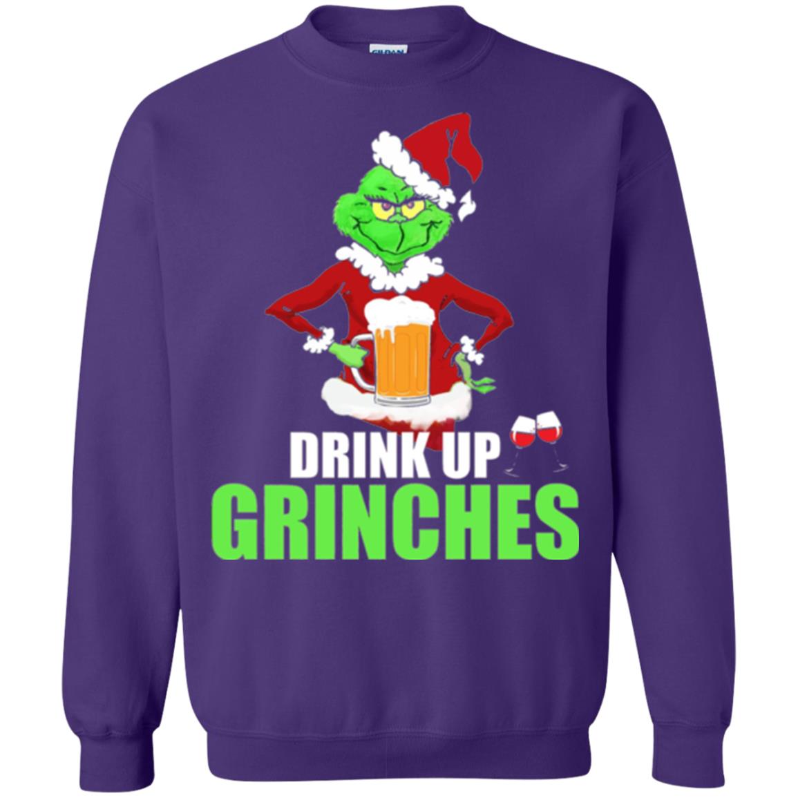 Christmas T-shirt Drink Up Grinches Purple