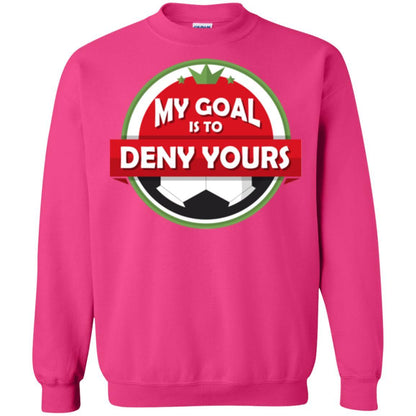 Soccer Christmas T-shirt My Goal Is To Deny Yours Heliconia