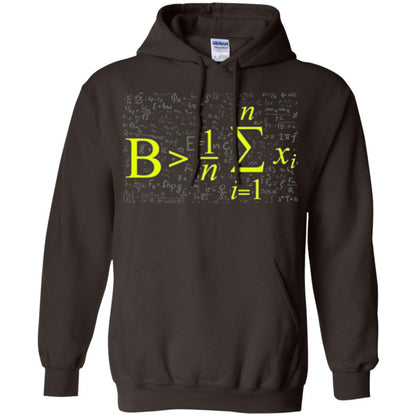 Be Greater Than Average Funny Math Lovers T-shirt Dark Chocolate