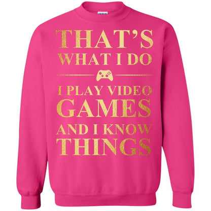 Gamer T-shirt That's What I Do I Play Video Games Heliconia