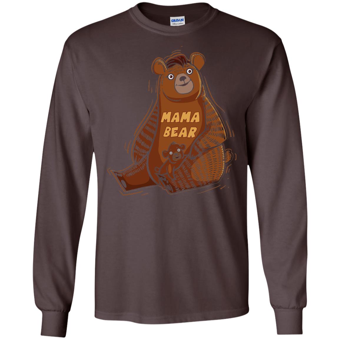 First Time Mothers Day Shirts Mama Bear Dark Chocolate