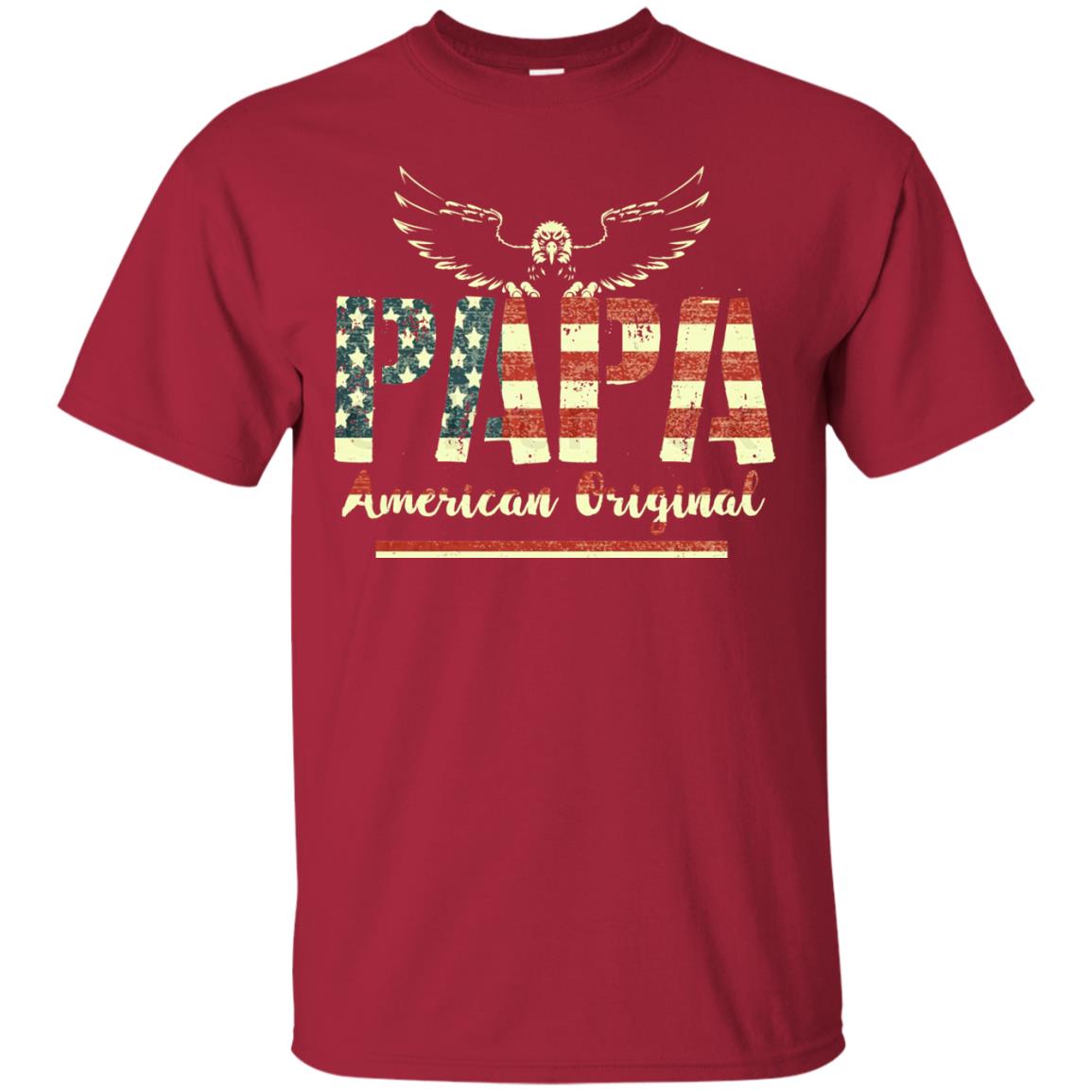 Papa American Original Grandparents T-shirt Cardinal