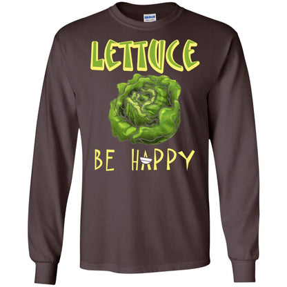 Lettuce Be Happy Lettuce Lover T-shirt Dark Chocolate