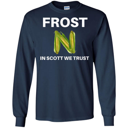 Frost Scott We Trust Nebraska Football Coach T-shirt Navy