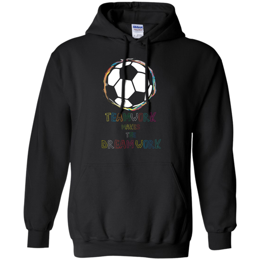 Soccer T-shirt Teamwork Makes The Dreamwork Black