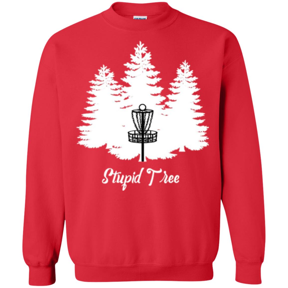 Disc Golf T-shirt Stupid Tree Red