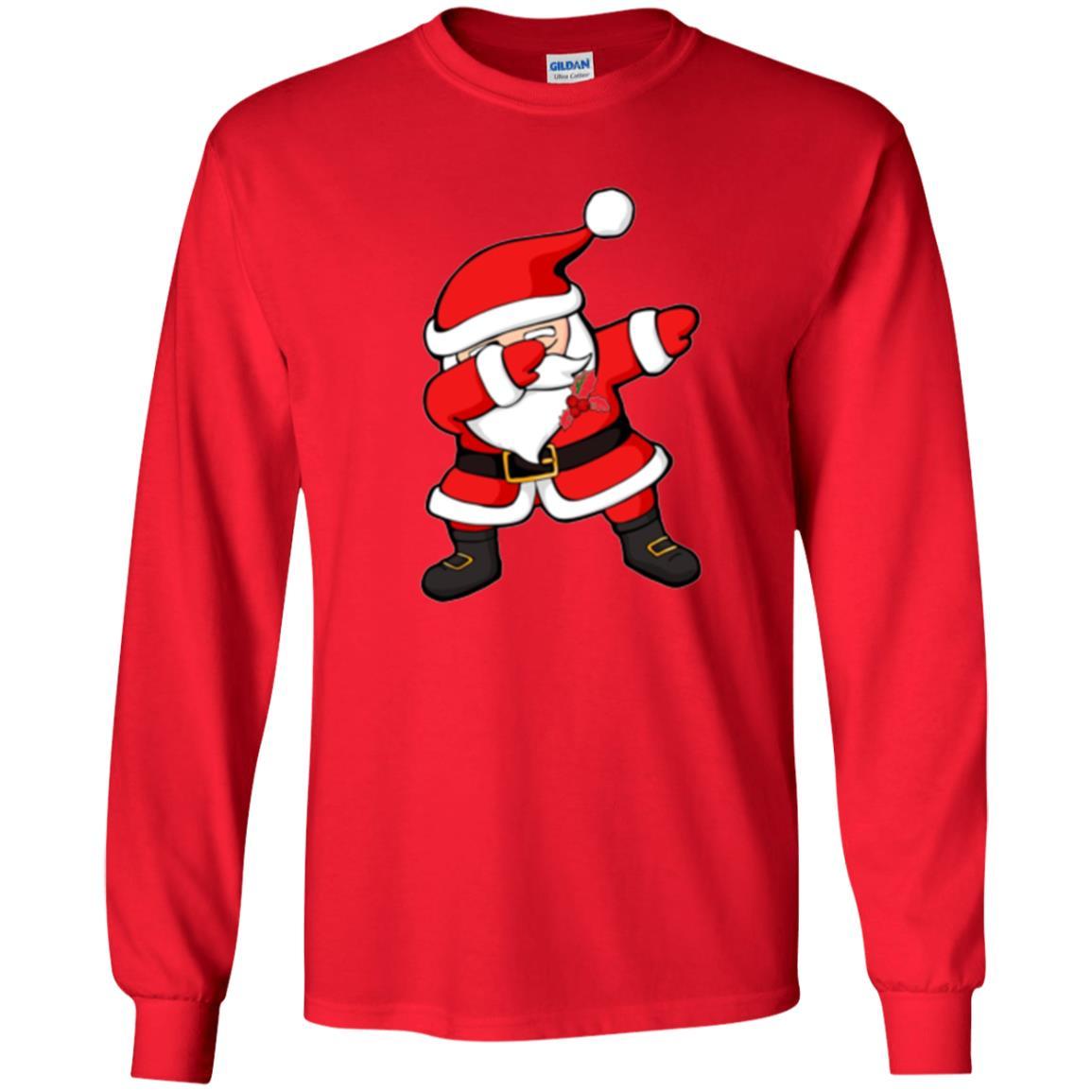 Christmas T-shirt Dabbing Santa Claus Christmas Dab Novelty Red